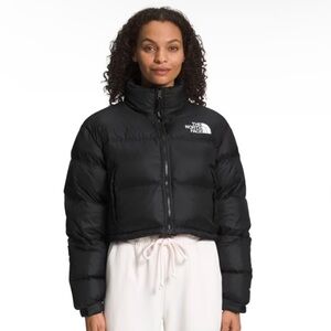 NWT North Face Short Nuptse Black Puffer Jacket